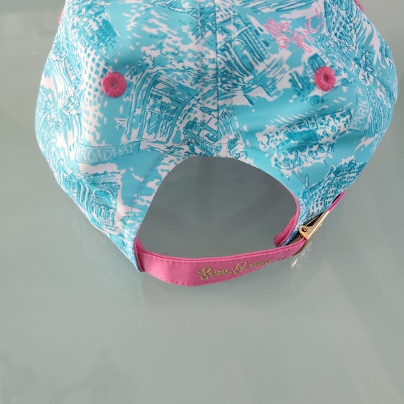 Lilly Pulitzer Blue and Pink Patterned Hat - Picture 5 of 7